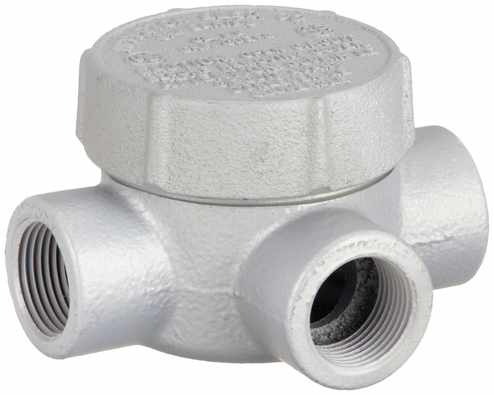 Conduit Outlet Body: Iron, GRJ, 3/4 in Trade Size, T Body, 7.3 cu in Body Capacity