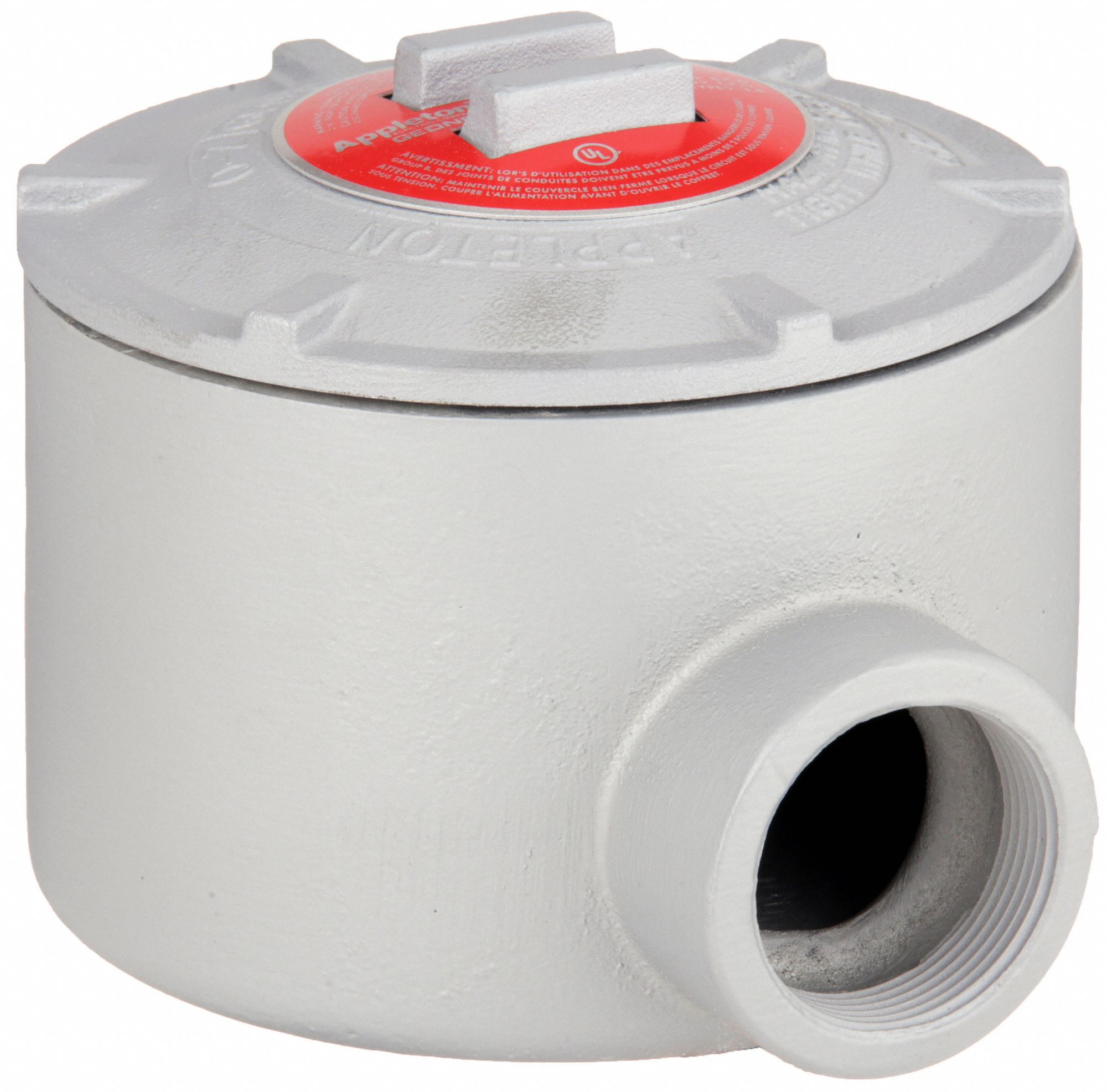 Conduit Outlet Body: Aluminum, GR, 1 1/2 in Trade Size, LB Body, 72 cu in Body Capacity