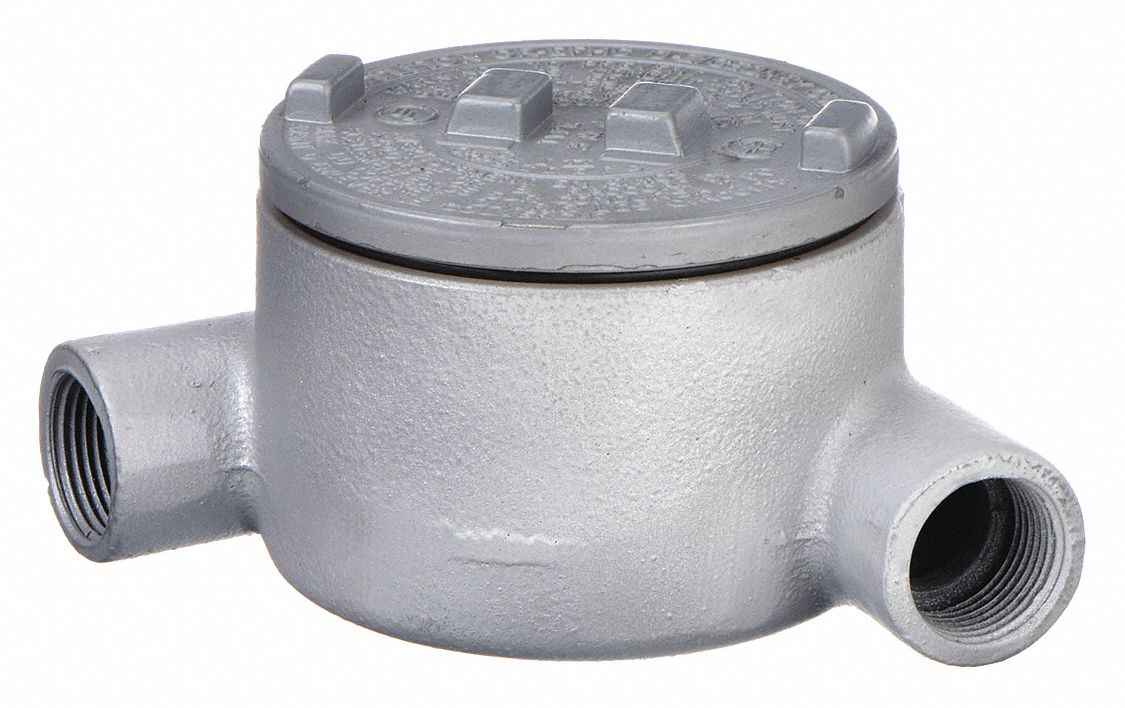 Conduit Outlet Body: Iron, Triple Coat Epoxy Coating, GR, 1 in Trade Size, Threaded