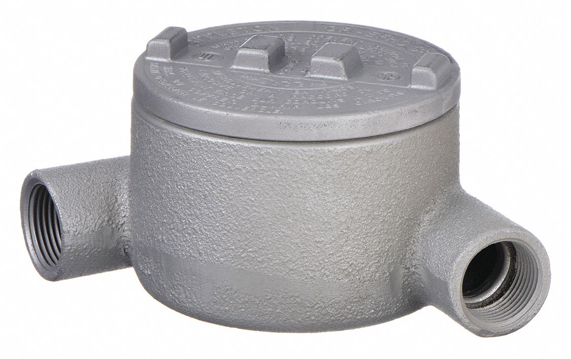 Aluminum, Powder Coated, Conduit Outlet Body 6RVF8GRN50A Grainger