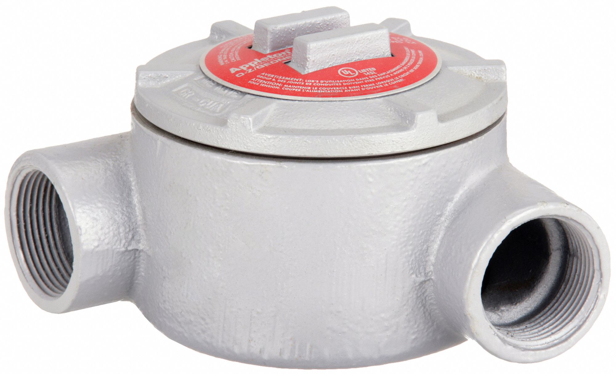 Conduit Outlet Body: Iron, Triple Coat Epoxy Coating, GR, 1 1/2 in Trade Size, Threaded