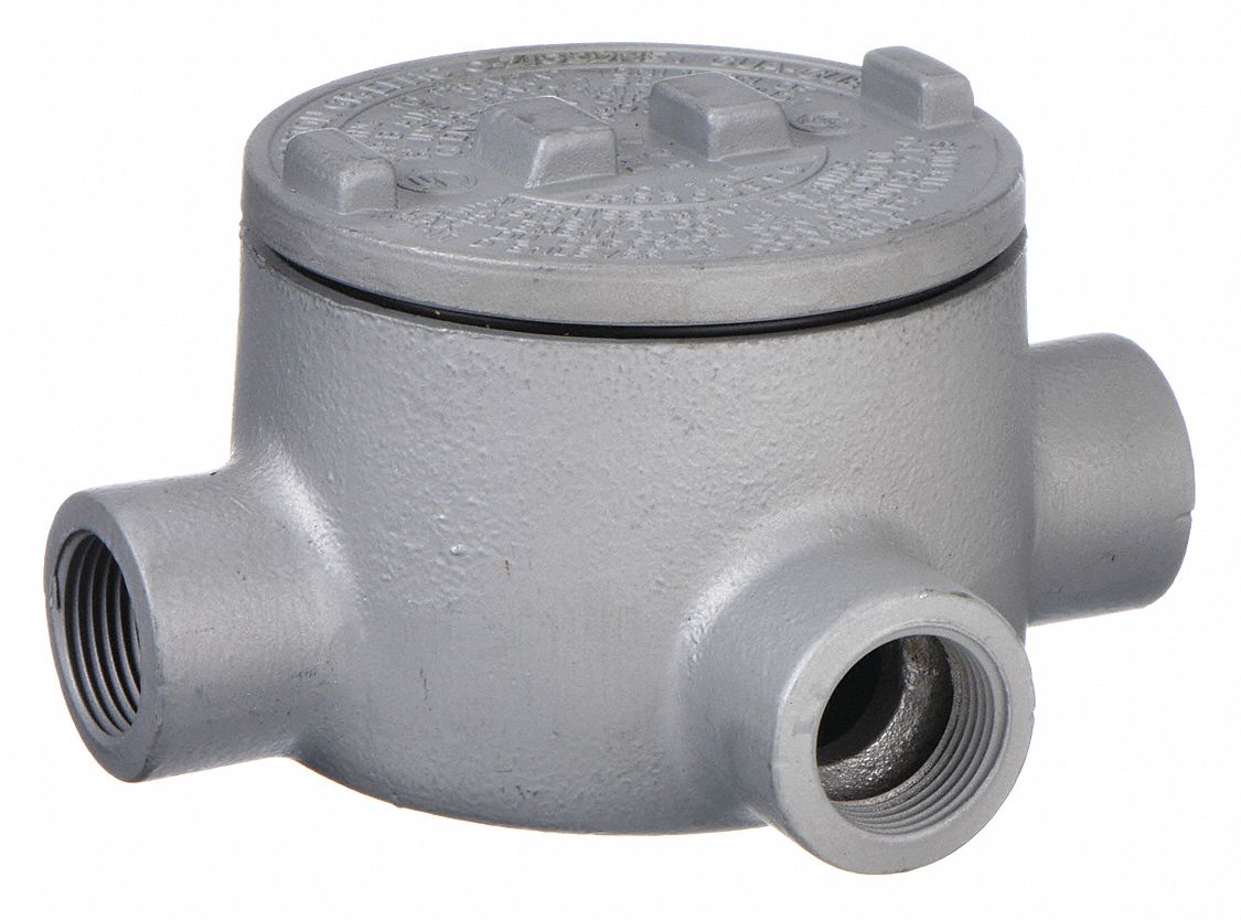 Conduit Outlet Body: Aluminum, GR, 1 1/4 in Trade Size, T Body, 31 cu in Body Capacity