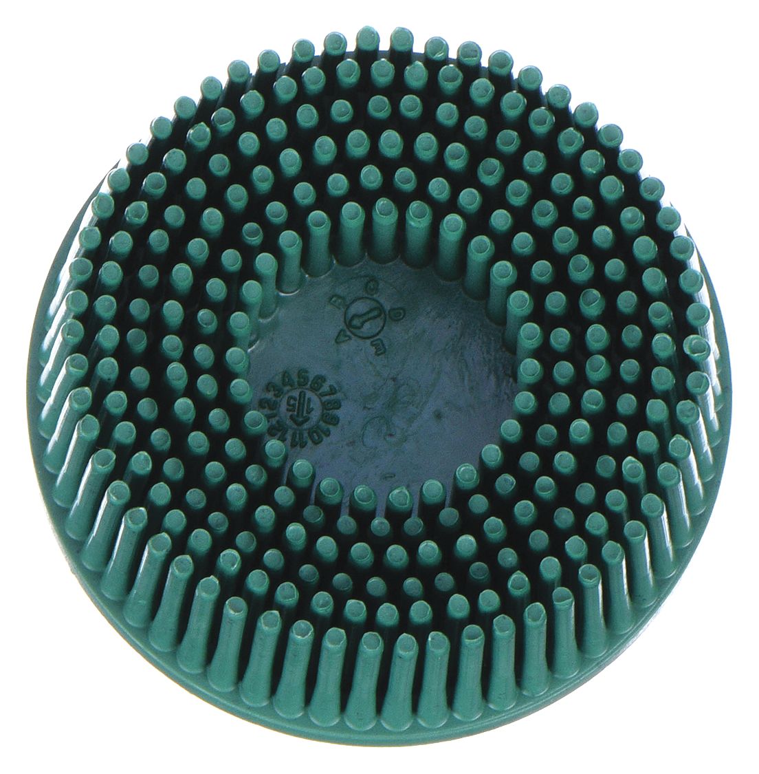TAPERED BRISTLE DISC, 2 IN BRUSH DIAMETER, TR, CERAMIC, P50 GRIT
