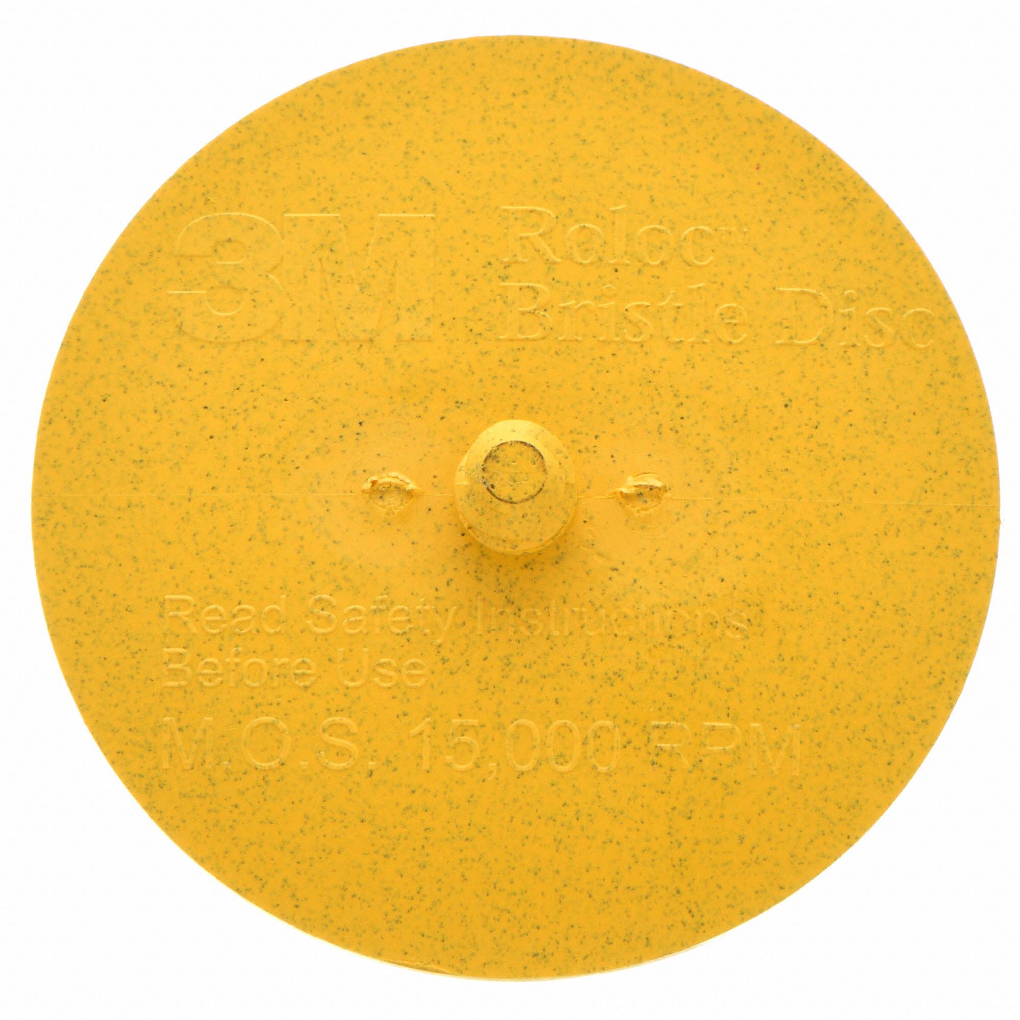 SCOTCHBRITE 3 in Tapered Bristle Disc, Quick Change Mount, 5/8 in Trim Length, 80 Grit, RollOn