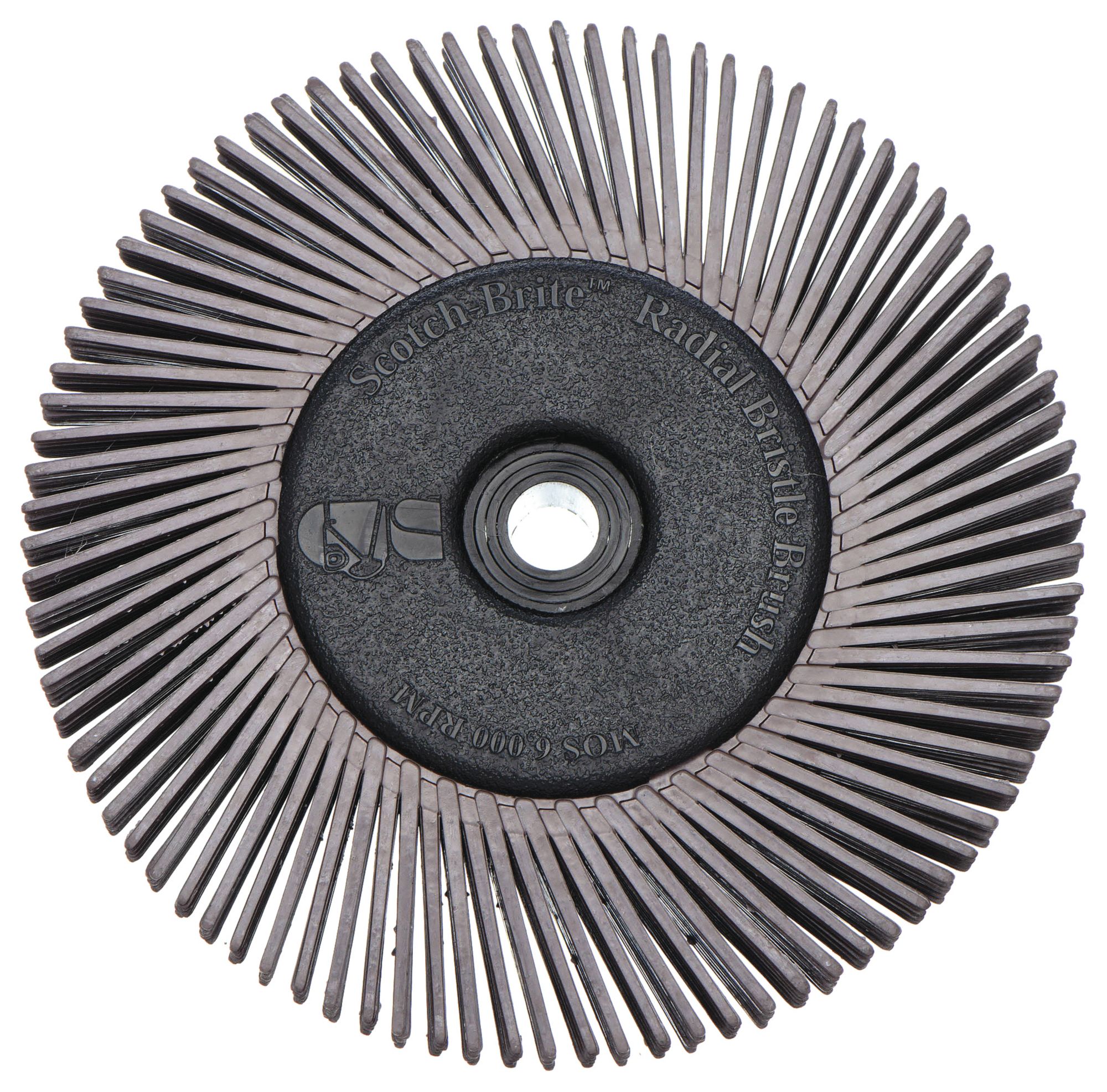 SCOTCHBRITE, Type A, 6 in Dia x 1/2 in Wd, Radial Bristle Brush 6RZ2061500151446 Grainger