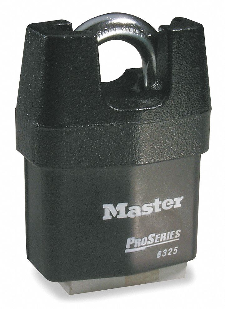 MASTER LOCK Keyed Alike, Padlock, Steel, Shackle Type Partially Hidden ...