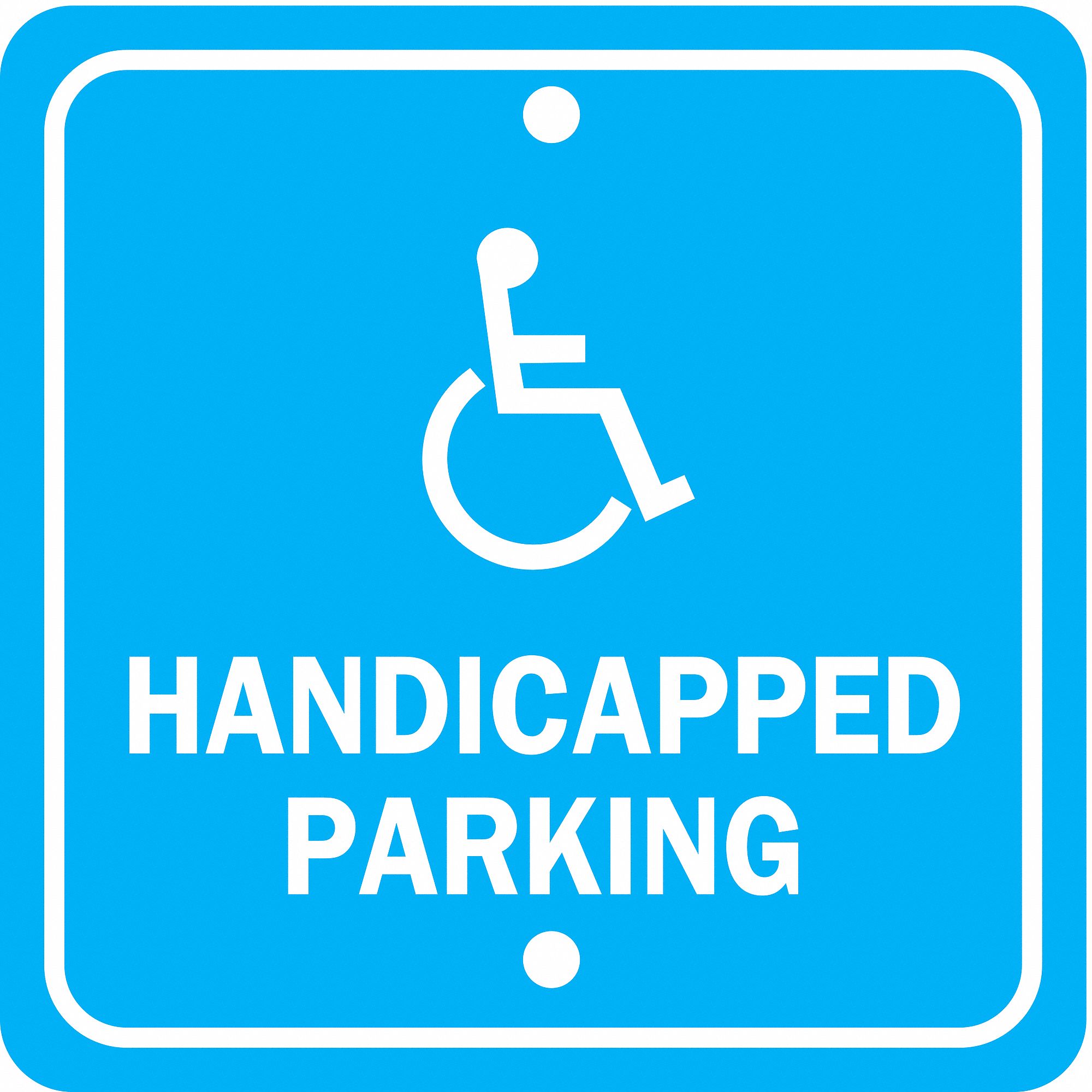 ZING ADA Handicapped Parking Sign, 12