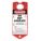LABELED LOCKOUT HASP, 1½ IN OPENING, RED, 6 PADLOCKS, 5 PK