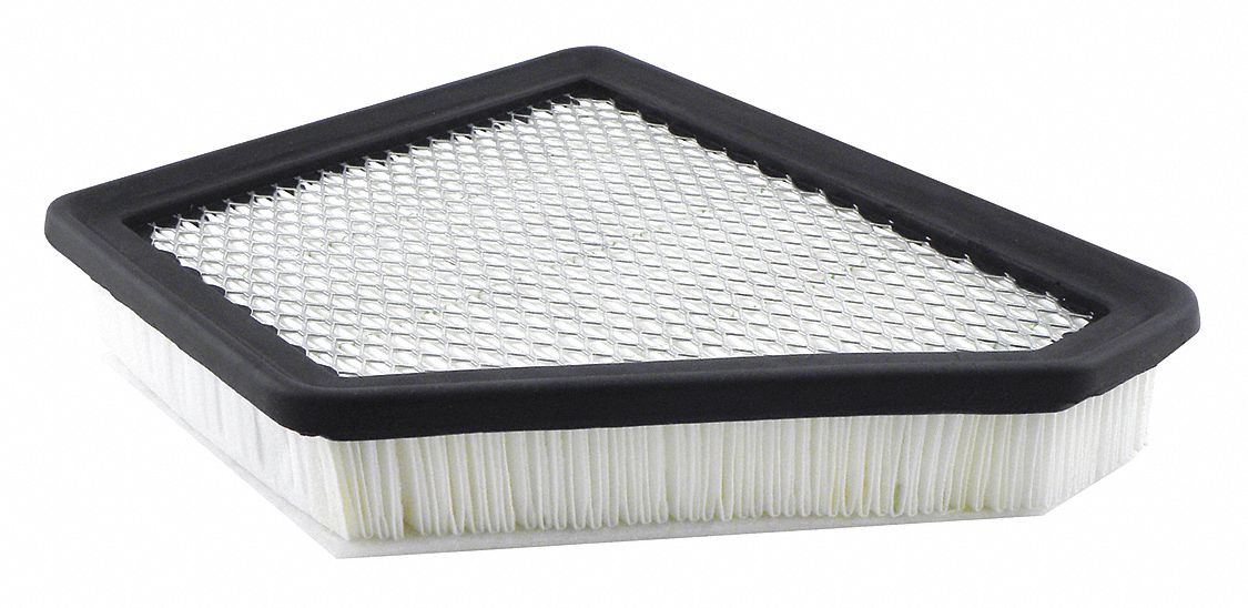 Automotive Air Filter: Panel, Engine, Rectangular, Panel, 10 15/16 in Overall Lg