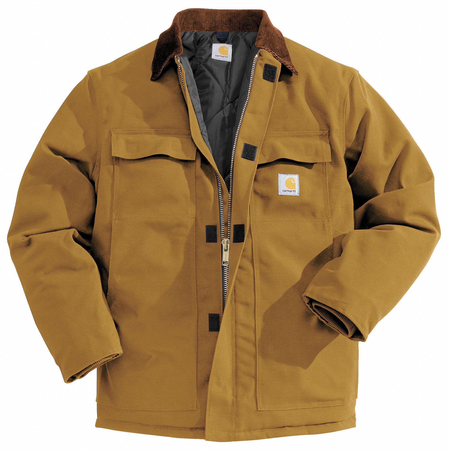 CARHARTT Coat: Jacket, Men's, Jacket Garment, 4XL, Black, Regular,  Insulated for Cold Conditions