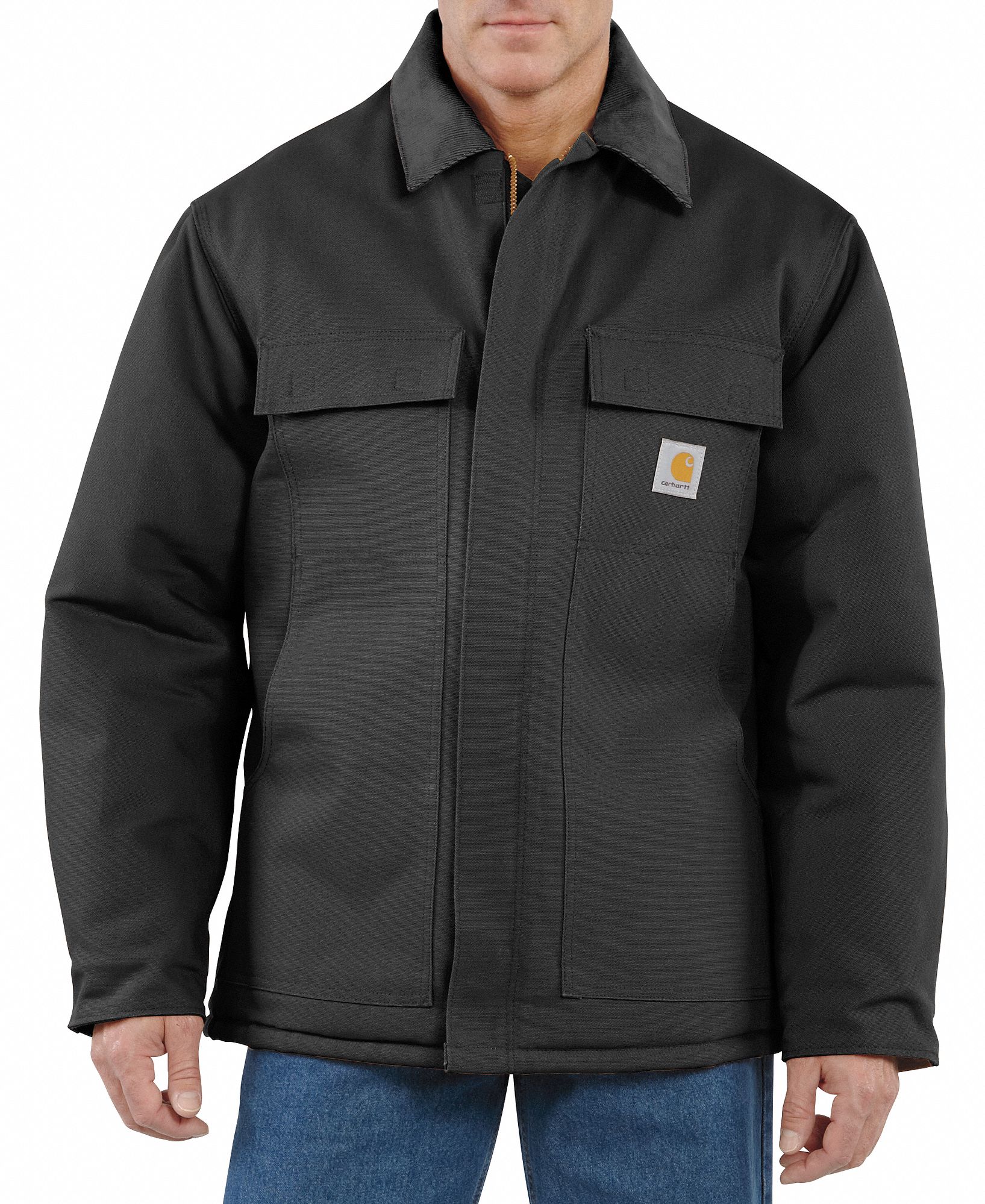 CARHARTT Coat, Insulated, Black, 2XL 6TGT1C003BLK XXL REG Grainger