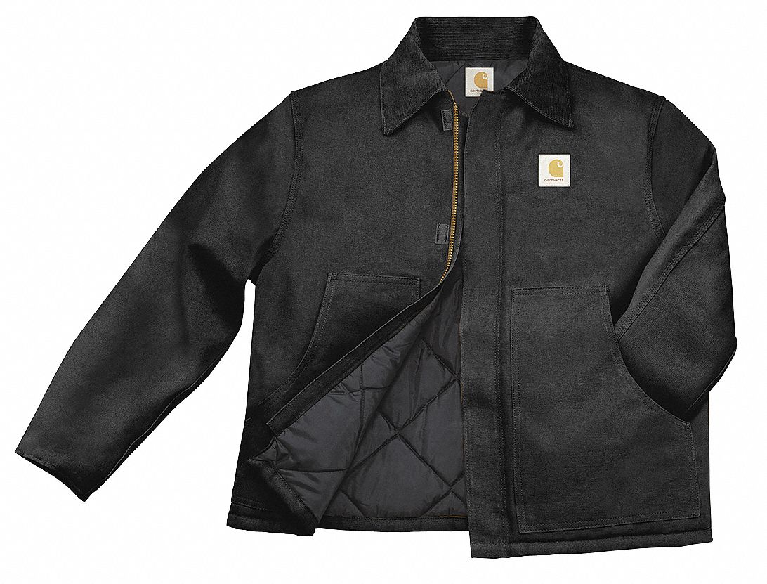 CARHARTT Abrigo Negro Tam.XG L 26 1 2plg. Cabll. Chaquetas y