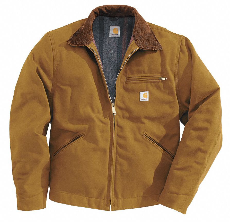 CARHARTT Jacket, Insulated, Brown, XL - 6TGZ0|J001-BRN XLG REG - Grainger