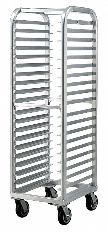 Bun Pan Rack: 20 Slots, 3 in Betw Shelves, 1, 000 lb Capac, 21 1/2 in Wd, 73 in Ht