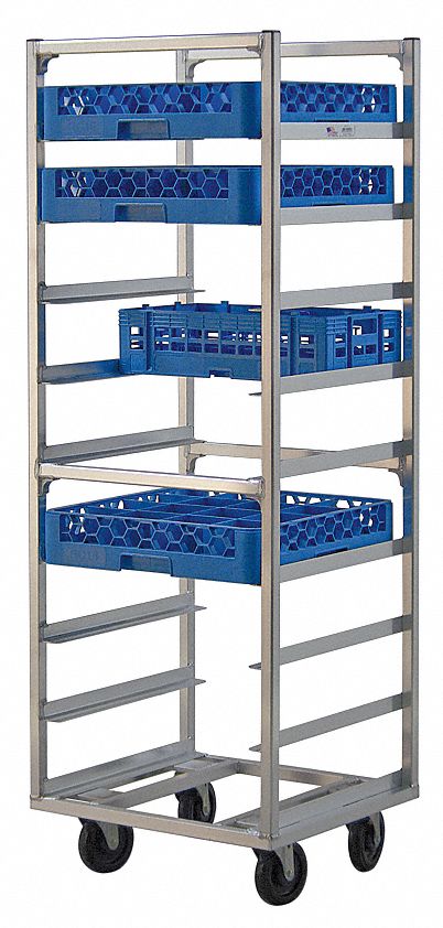 NEW AGE, 9 Trays, 9 Shelves, Cup and Glass Rack - 6TJF1|97142 - Grainger