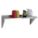WALL SHELF, 36 X 12 X 13 IN, 36 X 12 IN, 300 LB LOAD CAPACITY, ALUMINUM, UNFINISHED