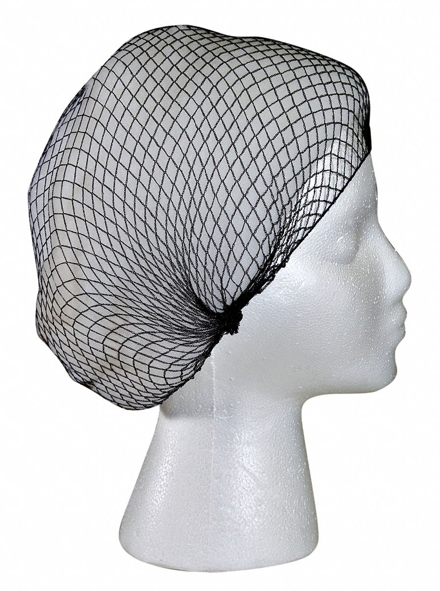 HAIRNET,NYLON,BLACK,25 IN DIA,PK144