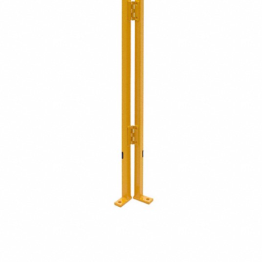Machine Guard Adjustable Corner  Post: 6 ft, 1 1/2 in x 3 1/2 in, Corner Post