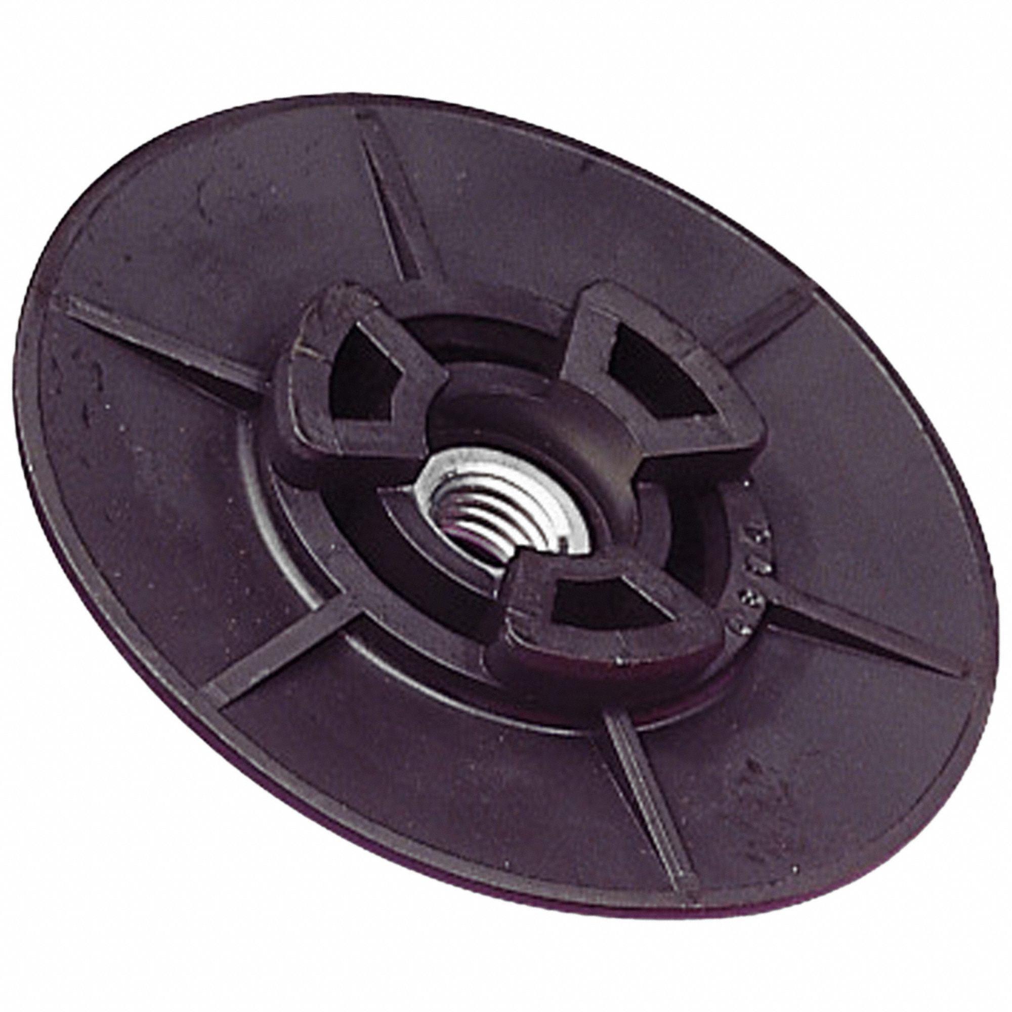 Fiber Disc Pad Hub 4 1/2 in Dia Black