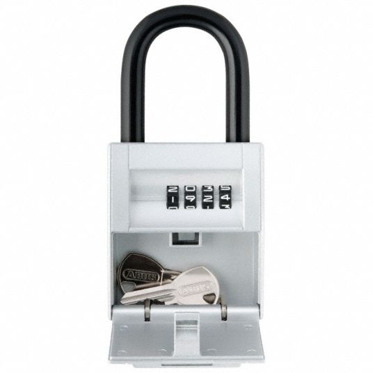 ABUS Lock Box, Padlock, 6 Keys 6TRV4737 Grainger