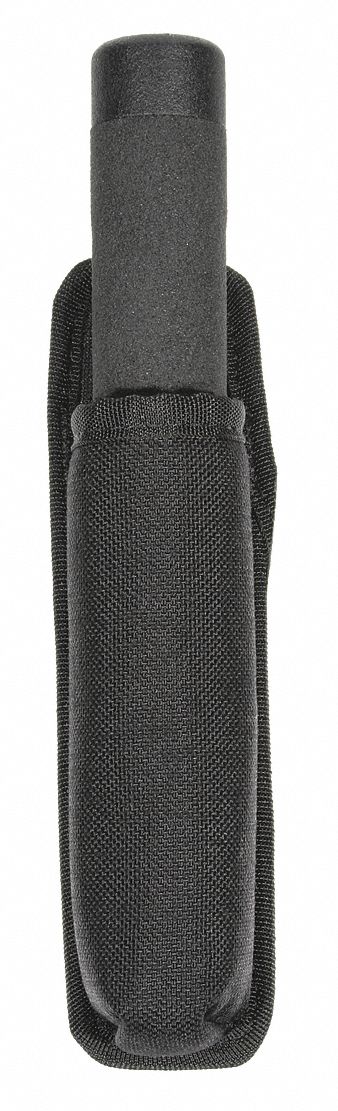 Baton Holder: Black, CORDURA®, For 2 1/4 in Belt Wd