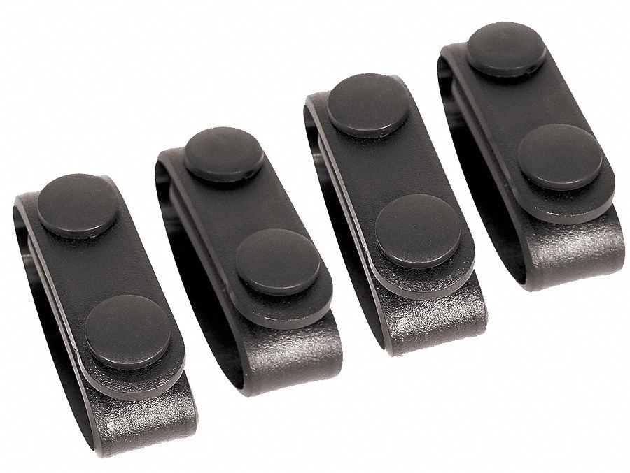 Belt Keeper: Black, 4 PK