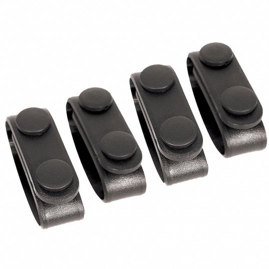 BLACKHAWK, Black, 4, Molded Belt Keepers - 6TTN4