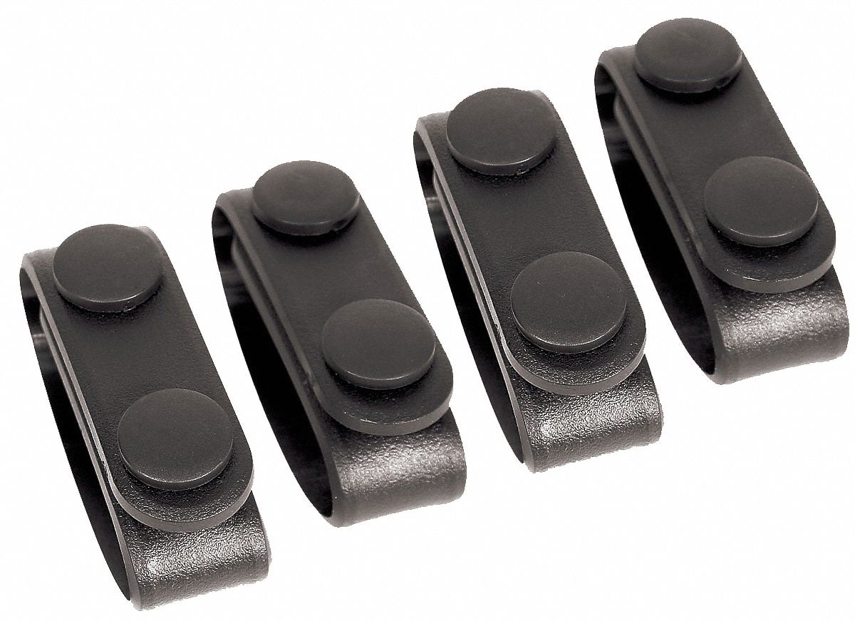 BLACKHAWK Molded Belt Keepers, Black 6TTN544B300BW Grainger