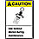 Caution Security Sign,10 x 7In,AL,ENG
