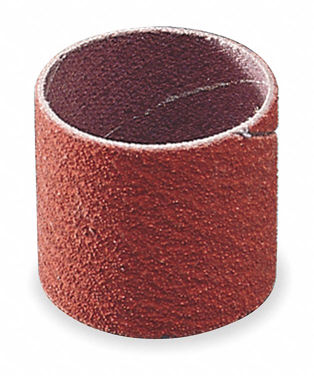 Spiral Band: 1/2 in Dia x 1 in W, Ceramic, 50 Grit, 747D, 100 PK