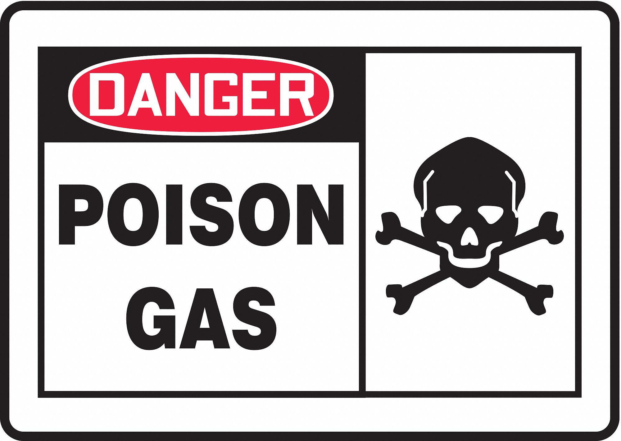 Danger Sign,10 x 14In,R and BK/WHT,AL