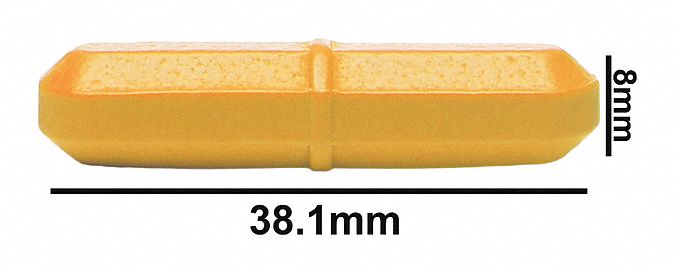Stirring Bar, 38.1 mm L, 8 mm Dia, Oct