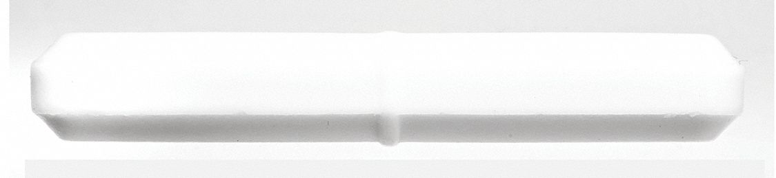 Stirring Bar: Octagon, Alnico, 63.5 mm Overall Lg, 9.5 mm Dia, Autoclavable, White