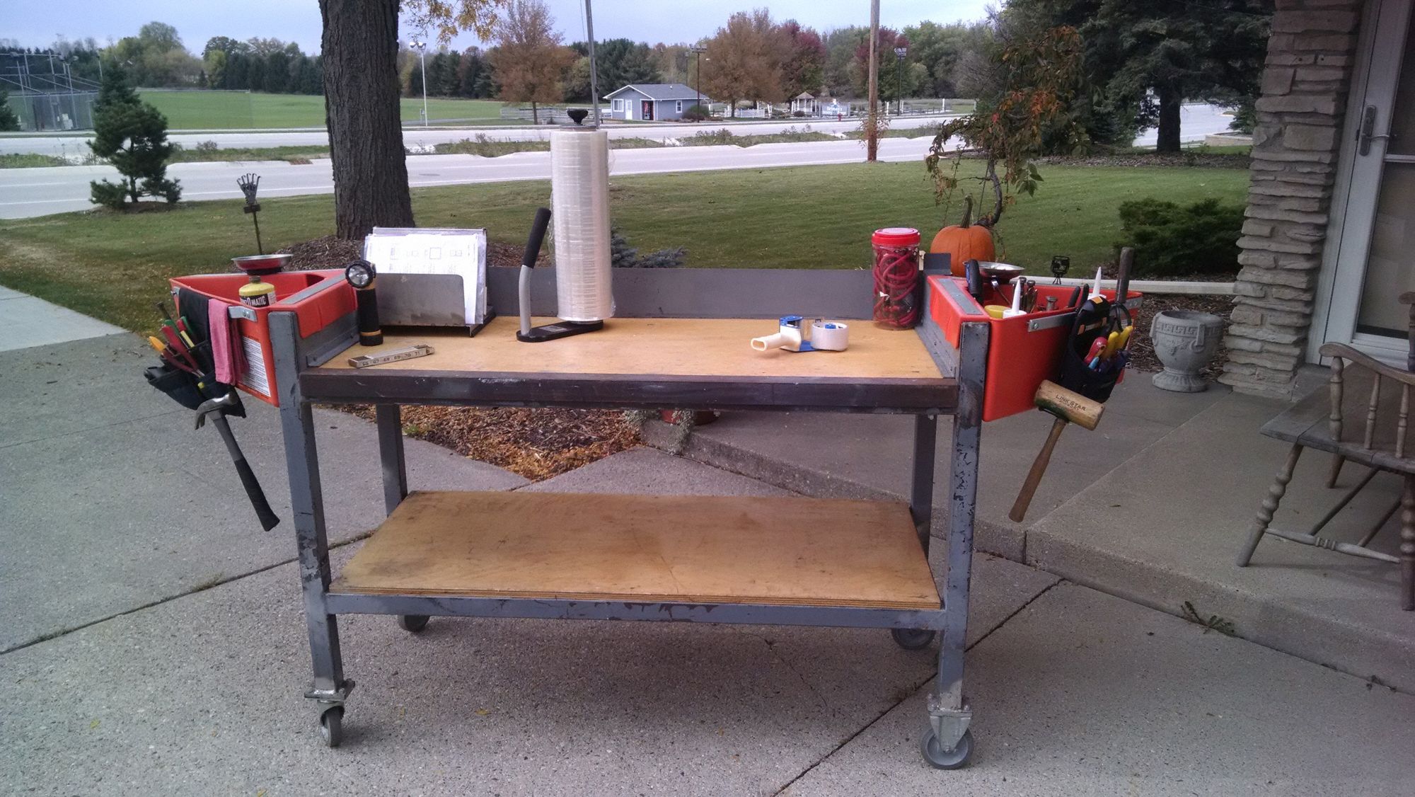 AERIAL TOOL BIN Tool Organizer, Orange 6TWA4ATB1312 Grainger