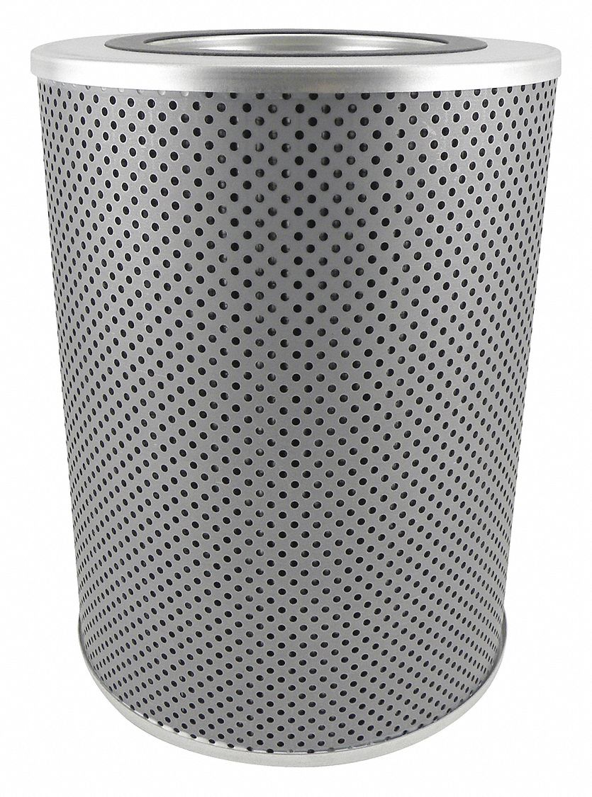 Hydraulic Filter: Hydraulic Fluid, Cartridge, 4 1/4 in Inside Dia, 9 in Overall Ht