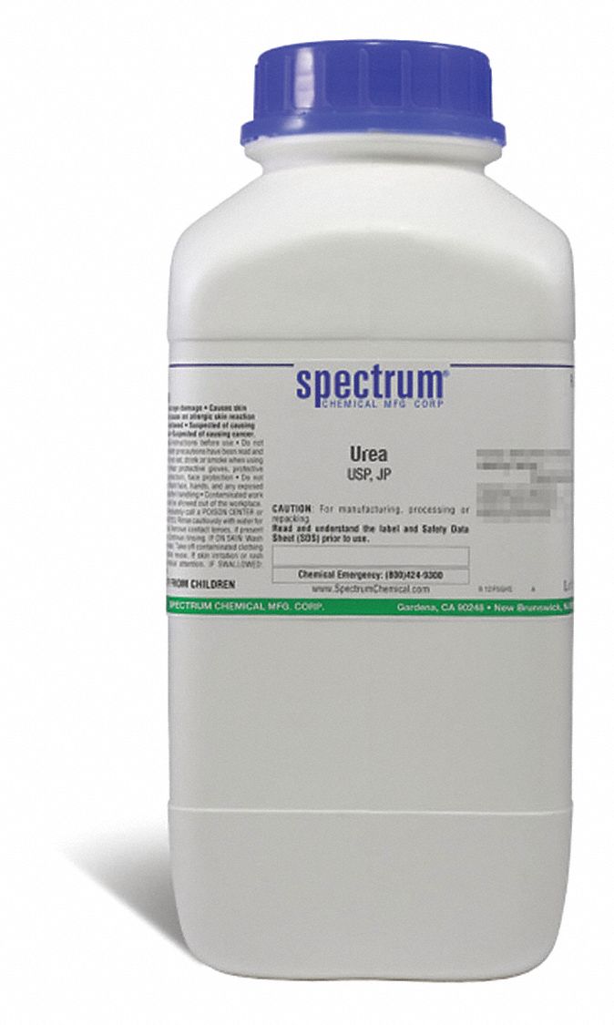 Urea: USP, 2.5 kg, 57-13-6, Reagent, Powder, Drum, Plastic, 60 mo Shelf Life, 1