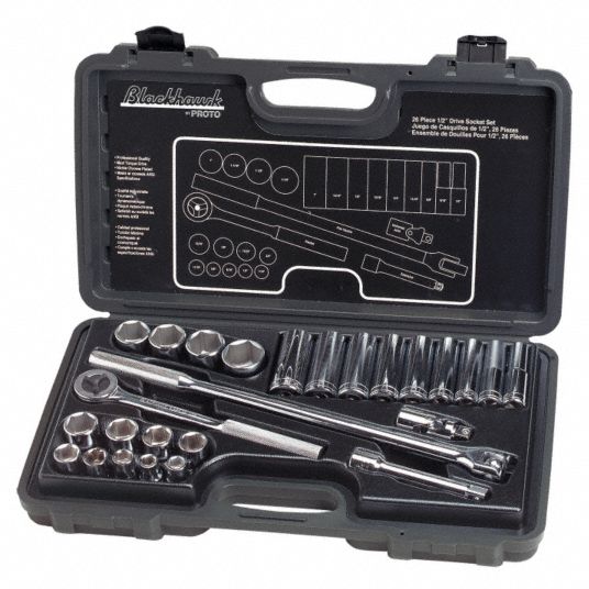 BLACKHAWK BY PROTO, Socket Set - 6UAP5|1226NB - Grainger