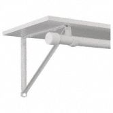 Pk 2 Heavy Duty Closet Pole Sockets White CD-0010-CH Round Wall-Mount Bracket 