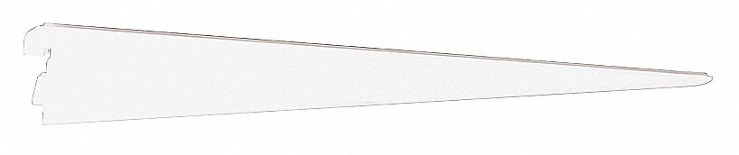 19 IN White Dual-Trak Shelf Bracket