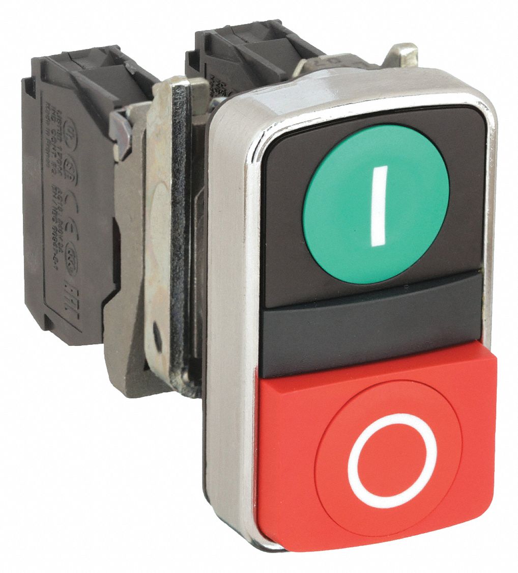 Multihead Push-Button Assemblies with Contact Blocks