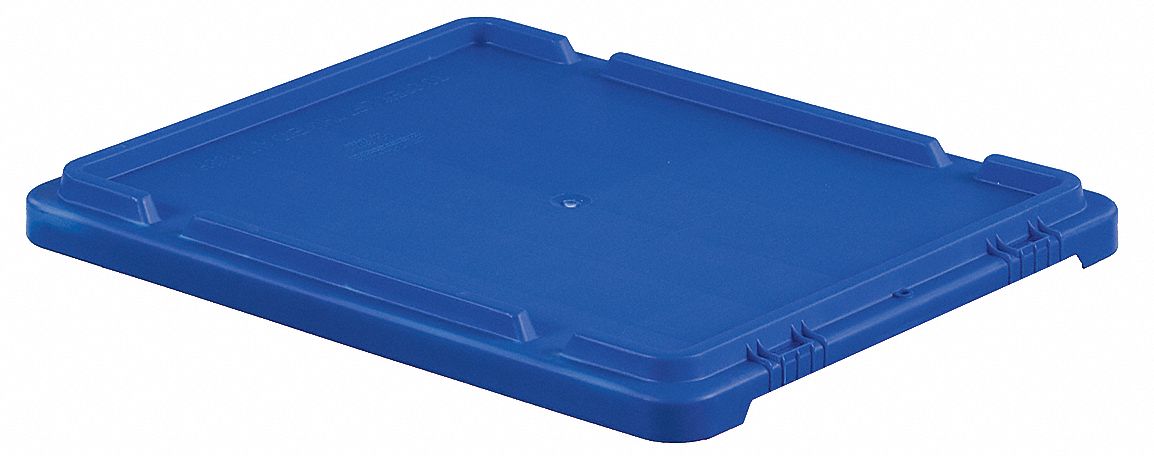 Lid: 21 1/4 in x 17 1/4 in, Blue, FDA Compliant, 6UFZ1, SN2117-12