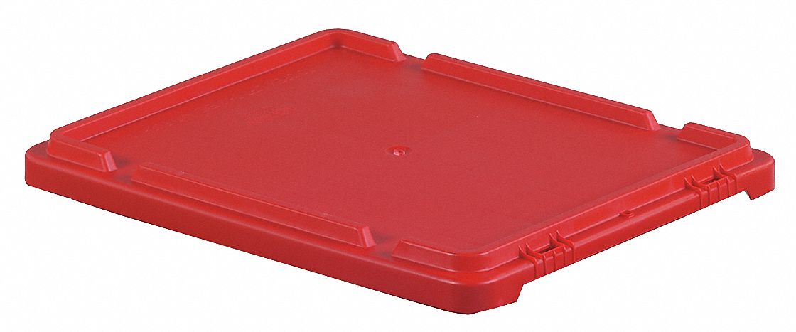Lid: 21 1/4 in x 17 1/4 in, Red, FDA Compliant, 6UFZ1, SN2117-12
