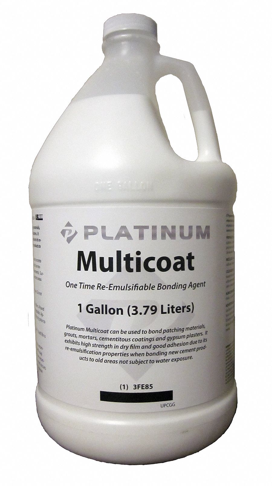 White Concrete Bonding Agent, Coverage 200 to 600 sq ft Grainger