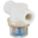 INLINE STRAINER: NYLON, ⅜ IN, NPT, 48 MESH, 100 PSI AT 125 ° F, 2 7/16 IN H, 3 IN L, CLEAR