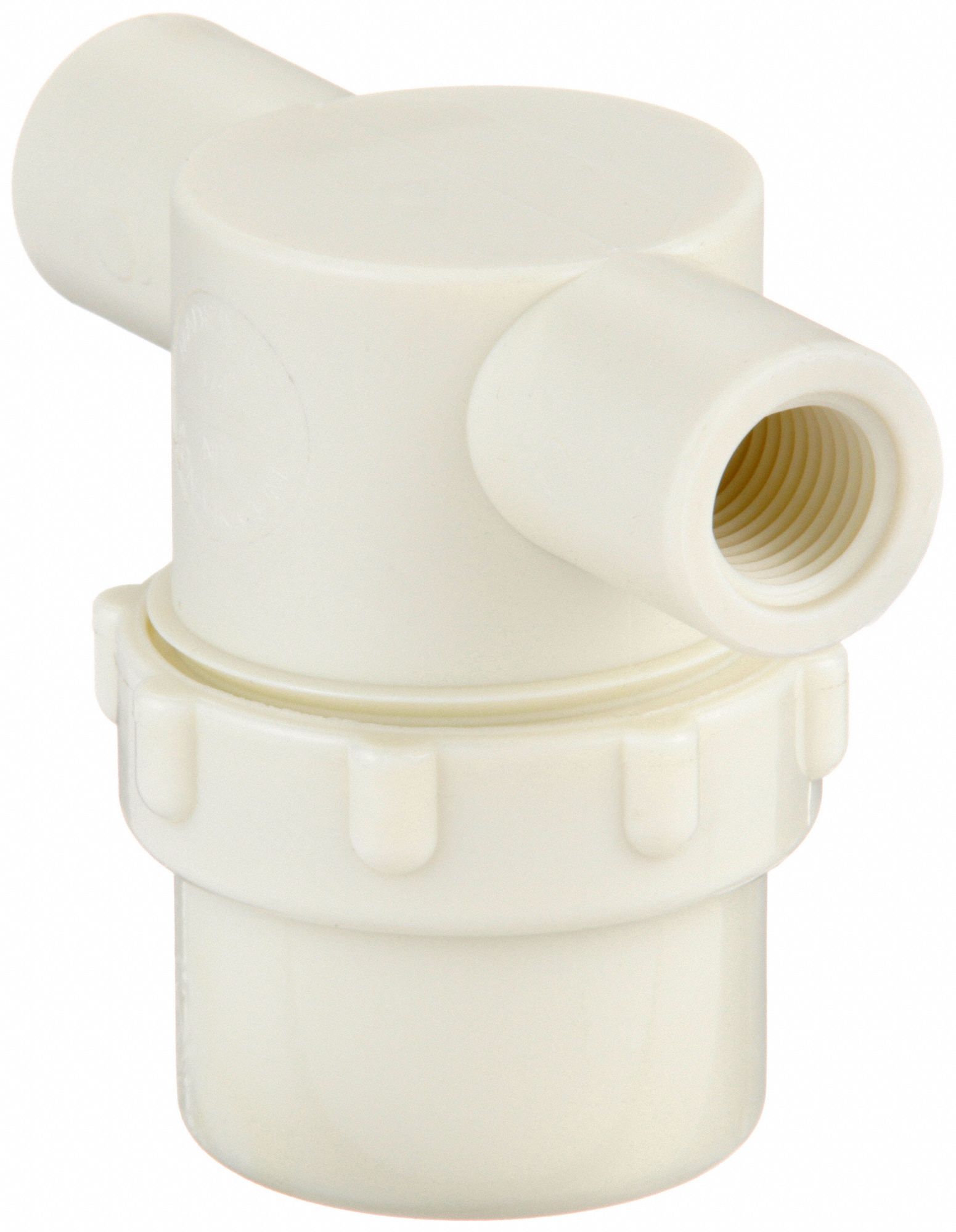 INLINE STRAINER: NYLON, ⅜ IN, NPT, 48 MESH, 100 PSI AT 125 ° F, 2 7/16 IN H, 3 IN L, WHITE