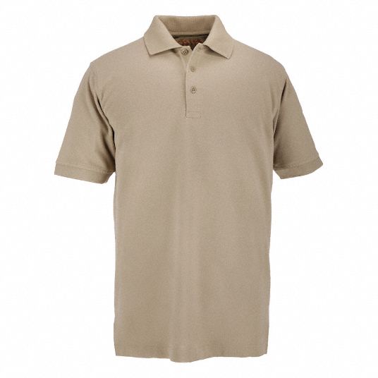 5.11 TACTICAL Performance Polo, SS, Silver Tan, M - 6UJX2|71049 - Grainger