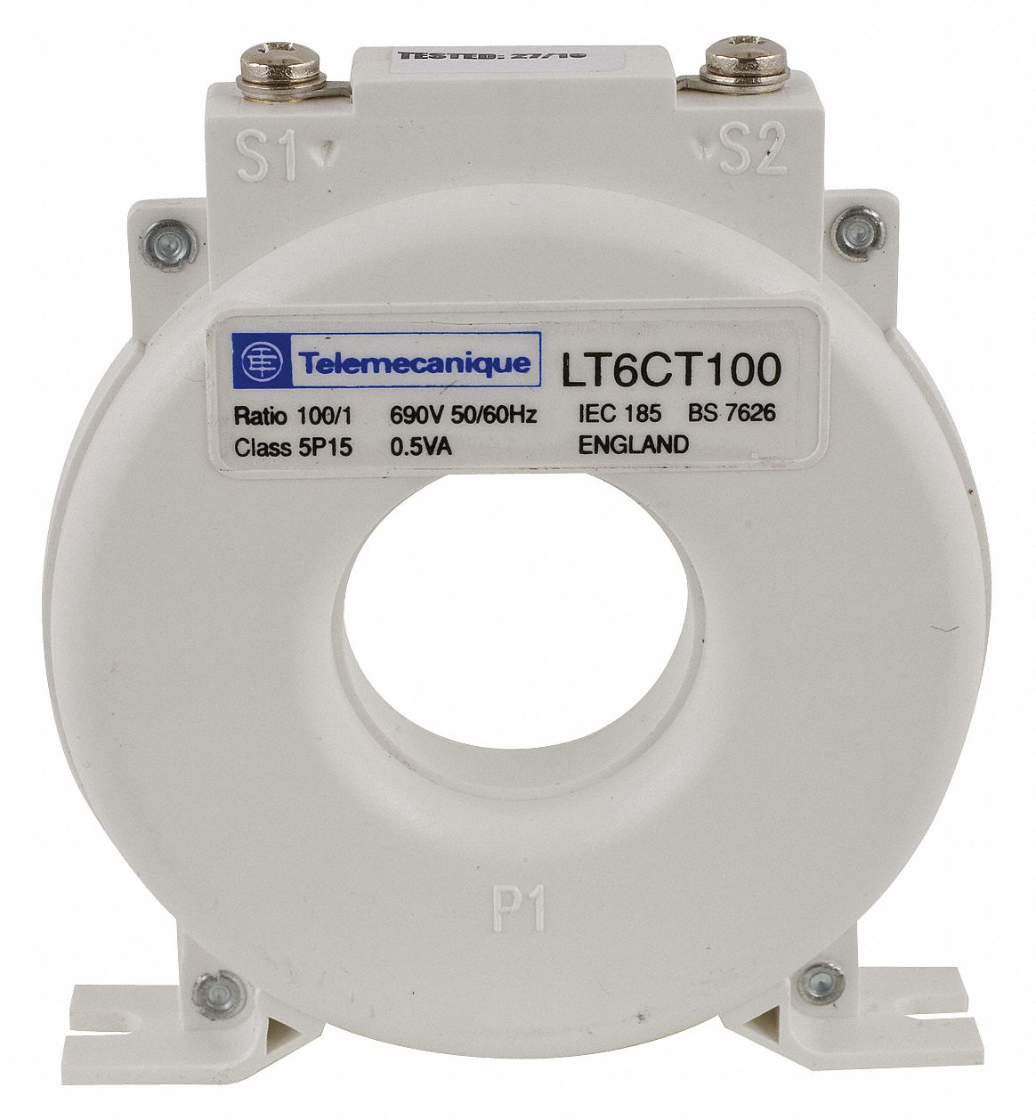 SCHNEIDER ELECTRIC, 0 to 100A, 0 to 1A, Solid Core Current Transformer 6UKV6LT6CT1001 Grainger