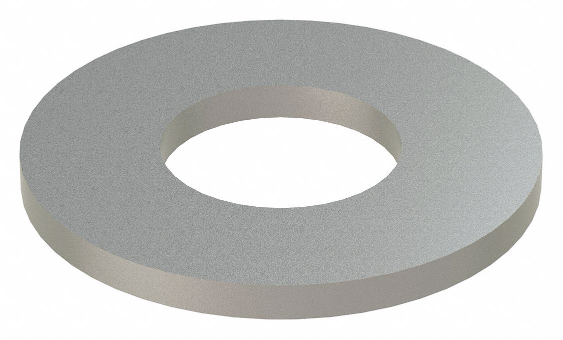 Large O.D. Oversized Washer: 18-8, Stainless Steel, #10 Screw Sz, 0.203 in In Dia, 18-8, 100 PK
