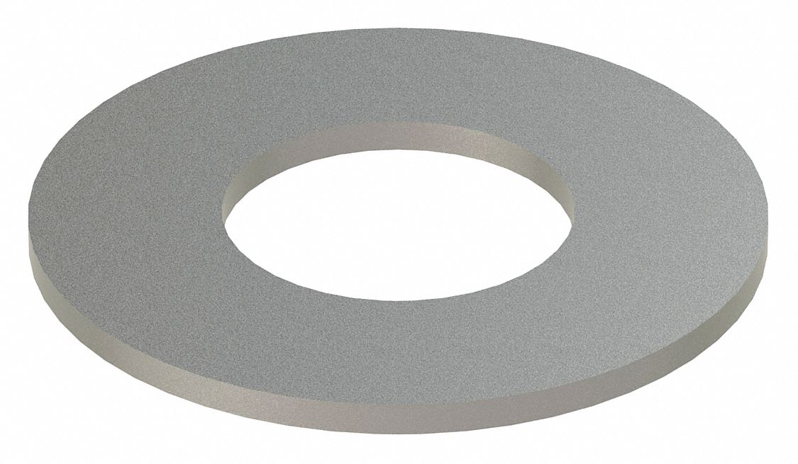 Large O.D. Oversized Washer: 18-8, Stainless Steel, 1 1/4 in Screw Sz, 1.313 in In Dia, 18-8, 10 PK