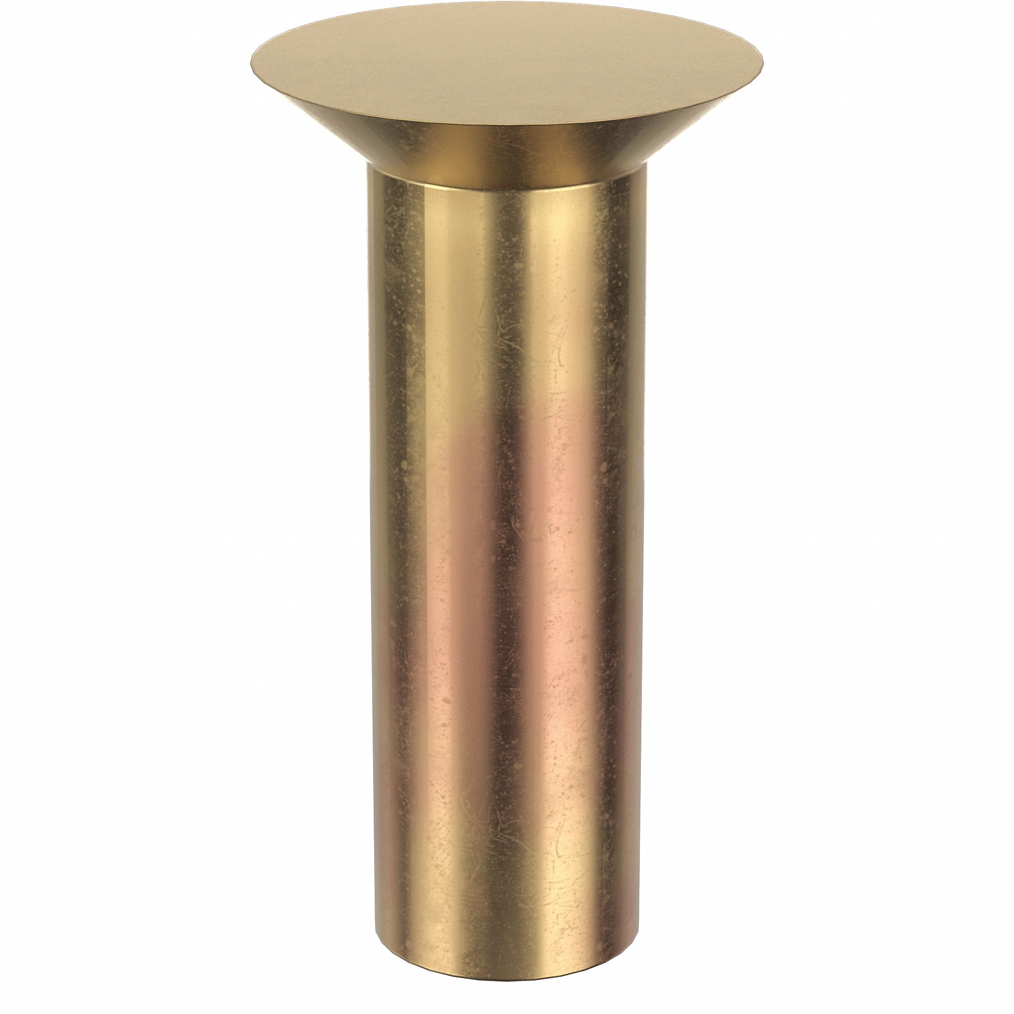 Solid Rivet, 3/8 in L, Countersunk, PK250: Inch, Countersunk, 0.126 in Shank Dia, Aluminum, 250 PK